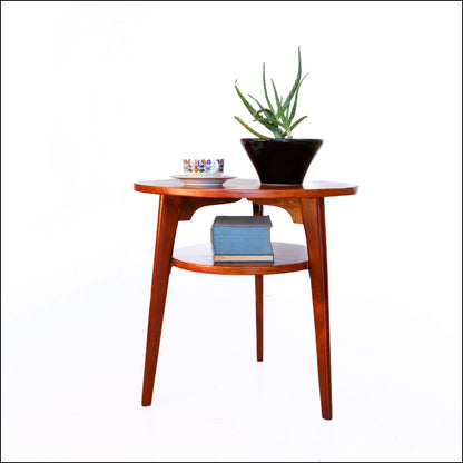 Two-tier Round Lamp Table