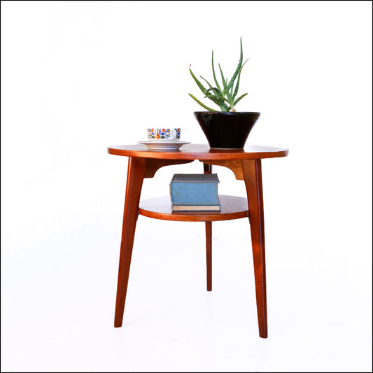 Two-tier Round Lamp Table