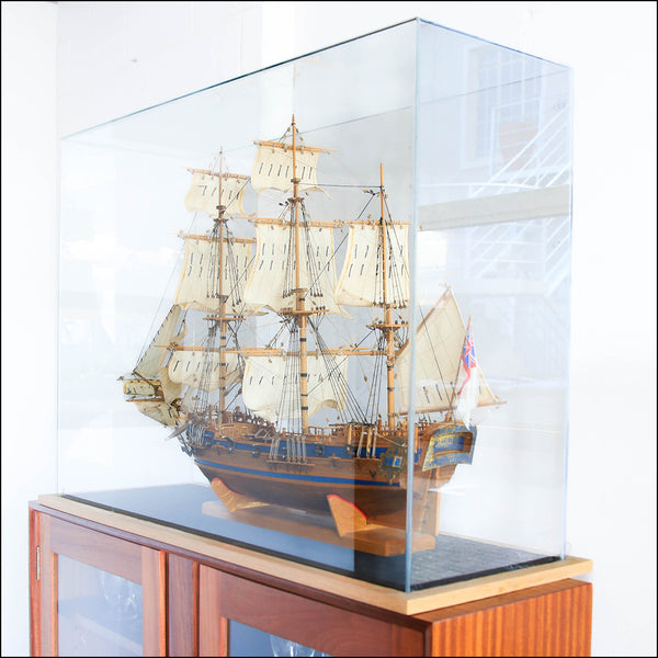 Tall Ship Model in a Glass Case