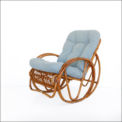 80's Cane Rocking Chair