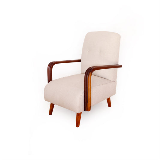 Upright Vintage Lounge Chair