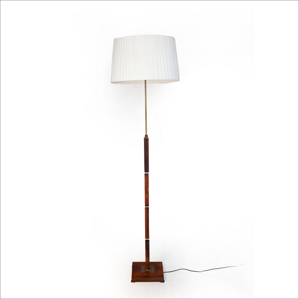 Vintage Floor Lamp with Brass Detail