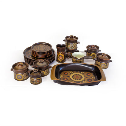 Hand Decorated Denby Part Dinner Set, c.1906s