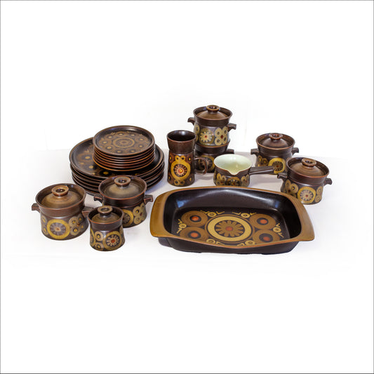 Hand Decorated Denby Part Dinner Set, c.1906s