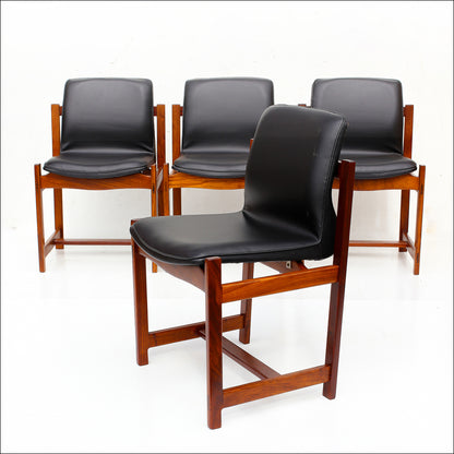 Scandinavian Modern set of Eight Dining Chairs