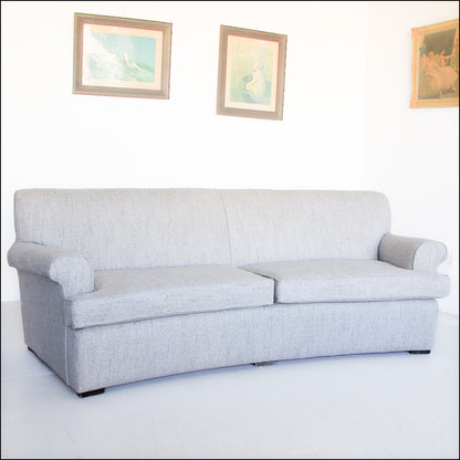 Mid-Century Curved Sofa