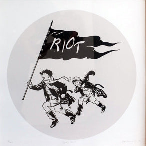 Framed "Let's Riot" Silkscreen