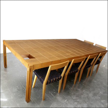 Solid Birch Wood Boardroom Table