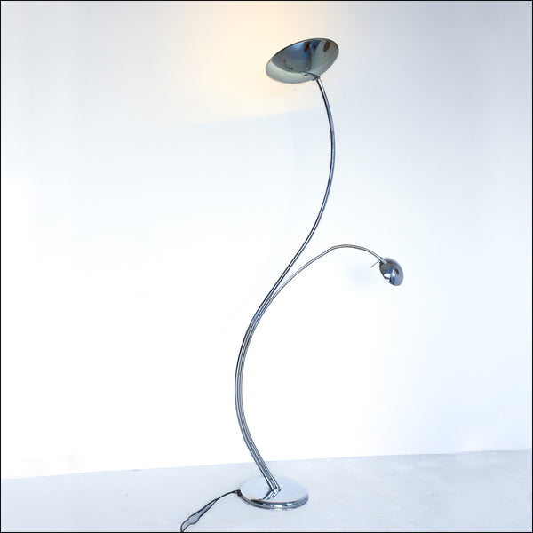 Mother and Child Two Light Chrome Floor Lamp by Studio Italia