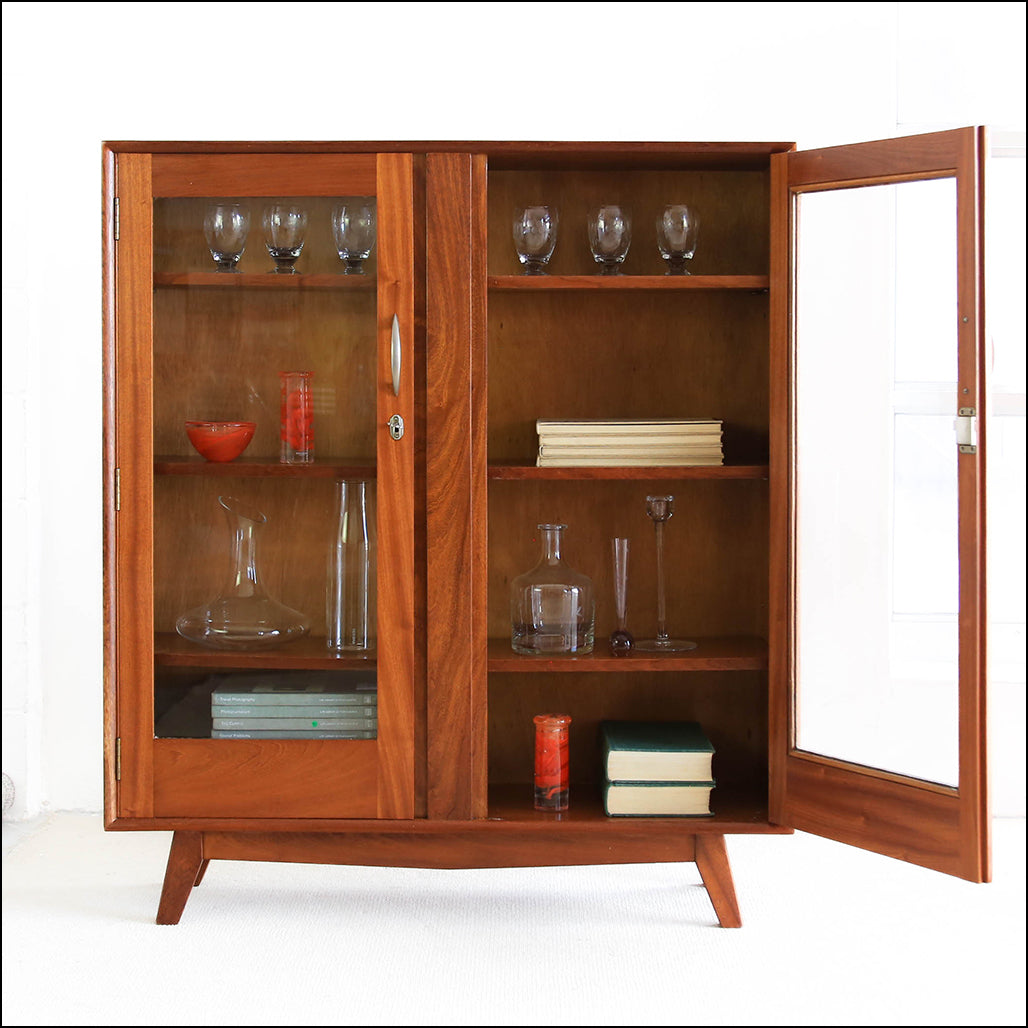 Vintage Sapele Bookcase