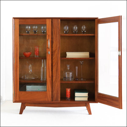 Vintage Sapele Bookcase
