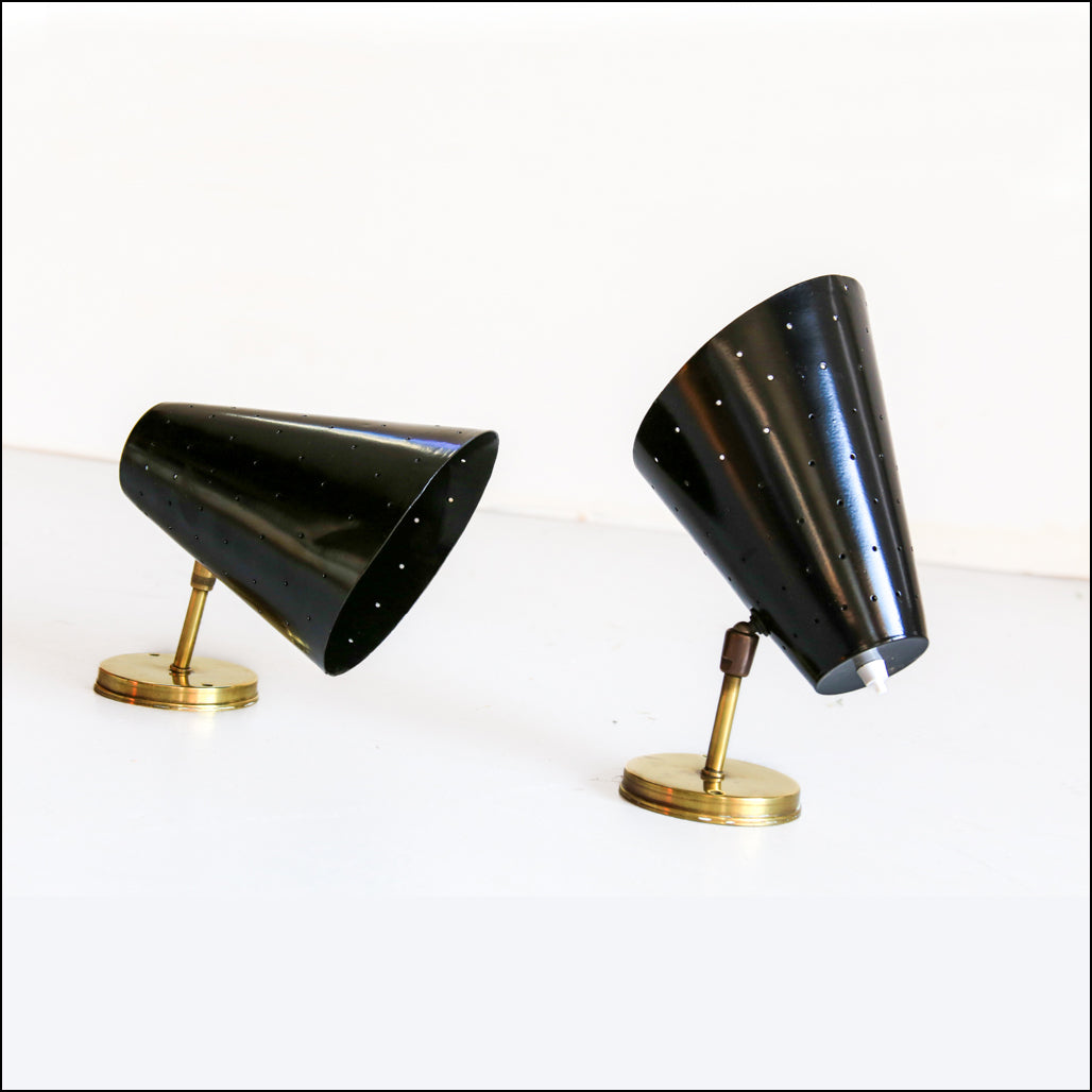 Vintage Black Wall Lamps