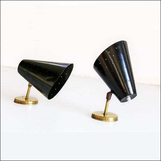 Vintage Black Wall Lamps