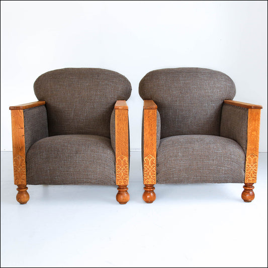 A Pair of Art Deco Armchairs