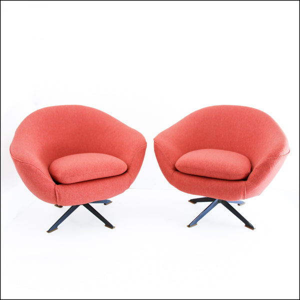 A Pair of Mid-Century Modern Tub Chairs