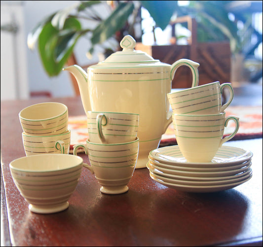 New Hall Hanley Nirvana Art Deco Tea Set - 1930's
