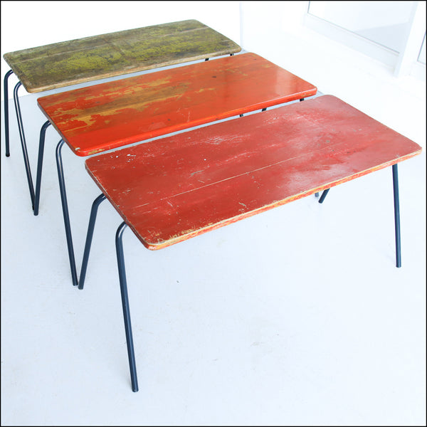 Rustic Vintage Nursery School Tables