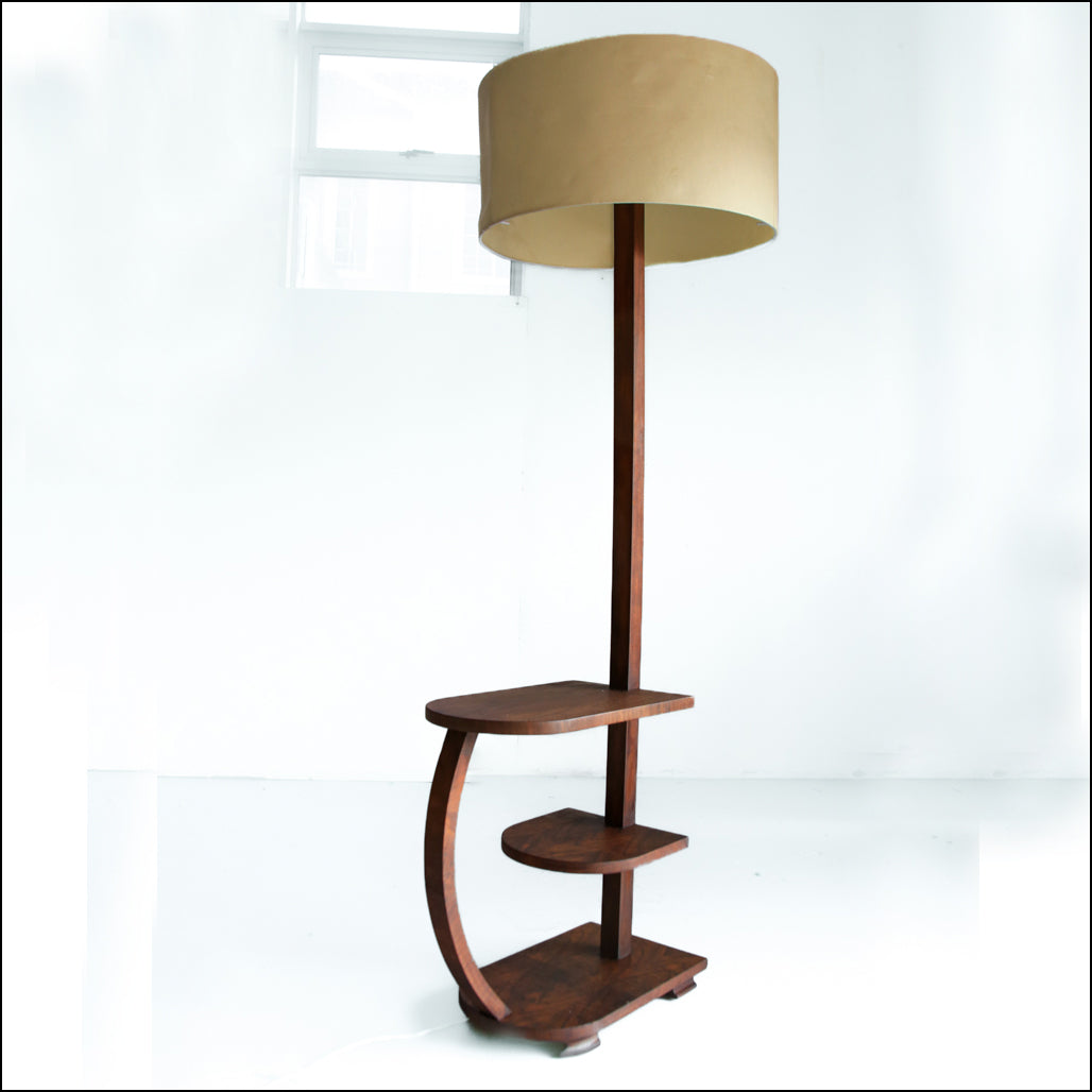 Art Deco Floor Lamp with a Table