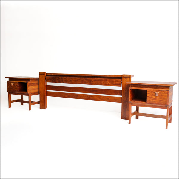 John Tabraham King Headboard with Bedside Cabinets