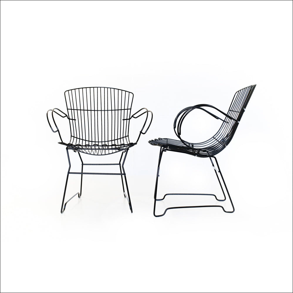 Pair of Vintage Steel Patio Chairs