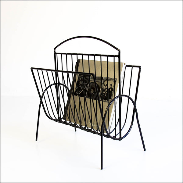 Vintage Steel Magazine Rack