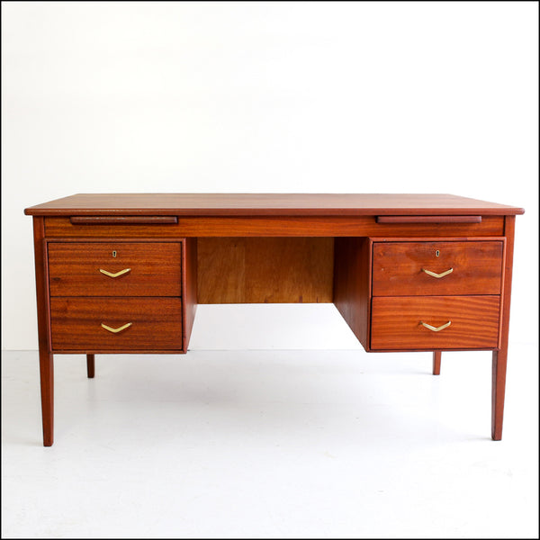 Mid-century Desk with a Solid Top