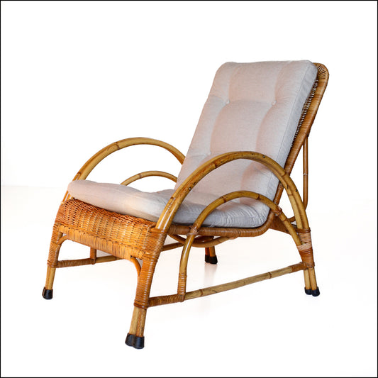 80s Cane Armchair