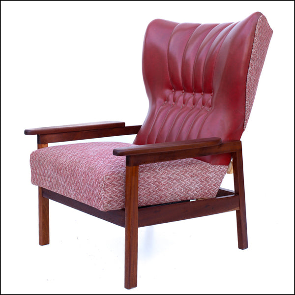 Unusual Vintage Wingback