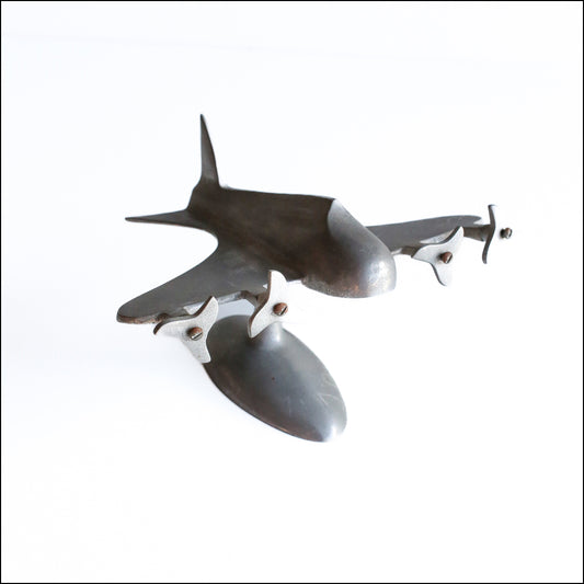Art Deco Style Four Prop Plane Model