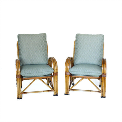 A Pair of Pretzel Cane Chairs