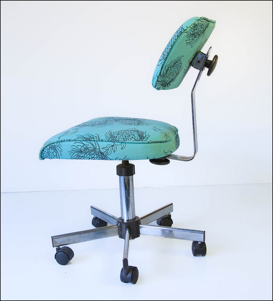 Typist Chair in Fynbos Print