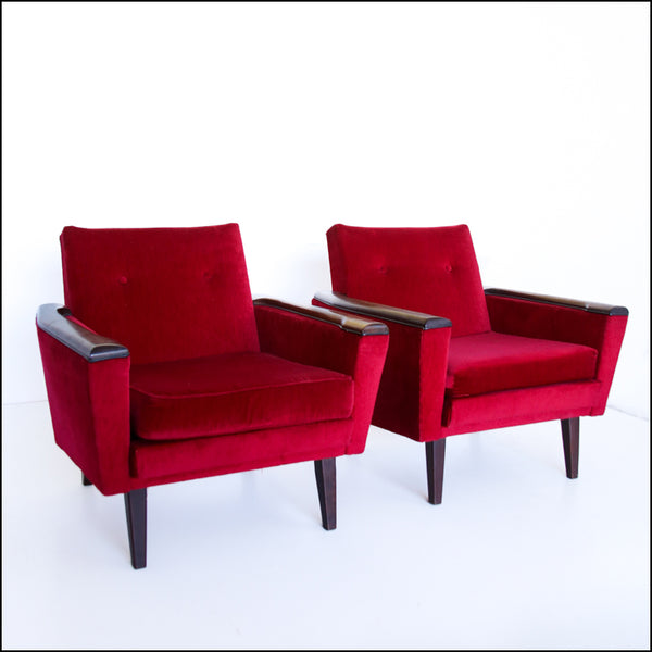 Pair of Airflex Armchairs with Original Drylon Upholstery