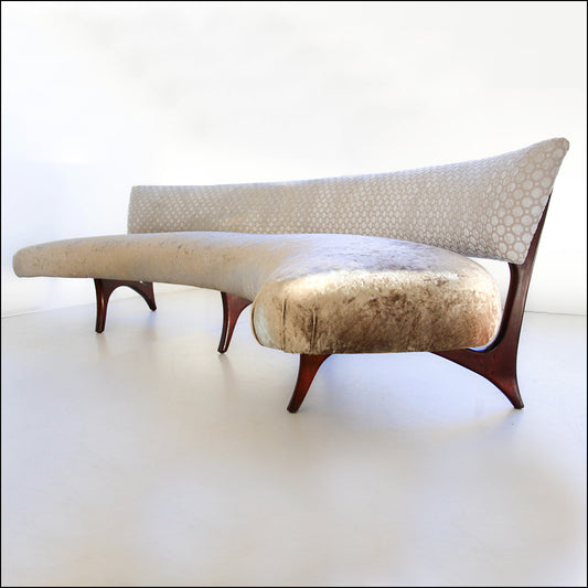 Floating Curved Sofa by Vladimir Kagan