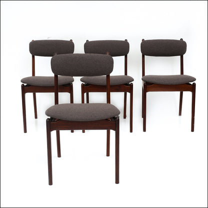 Set of Four Binnehuis Dining Chairs