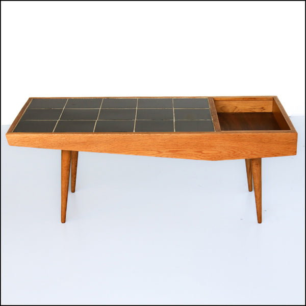 Vintage Modern Tile Top Coffee Table