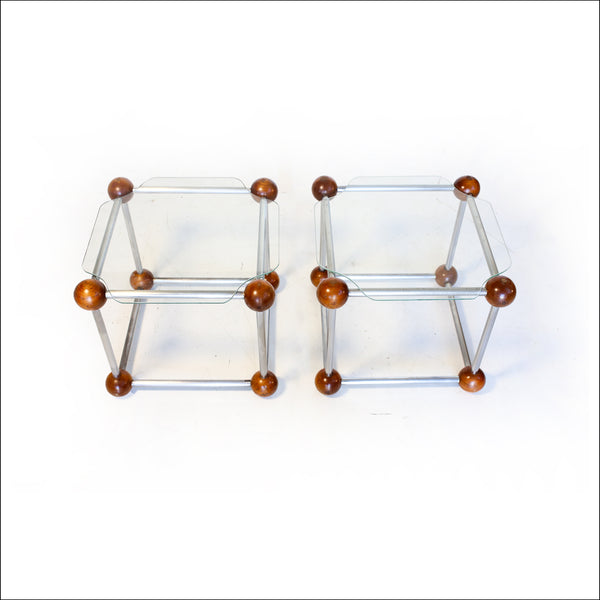Set of Two Sputnik Side Tables - priced per unit