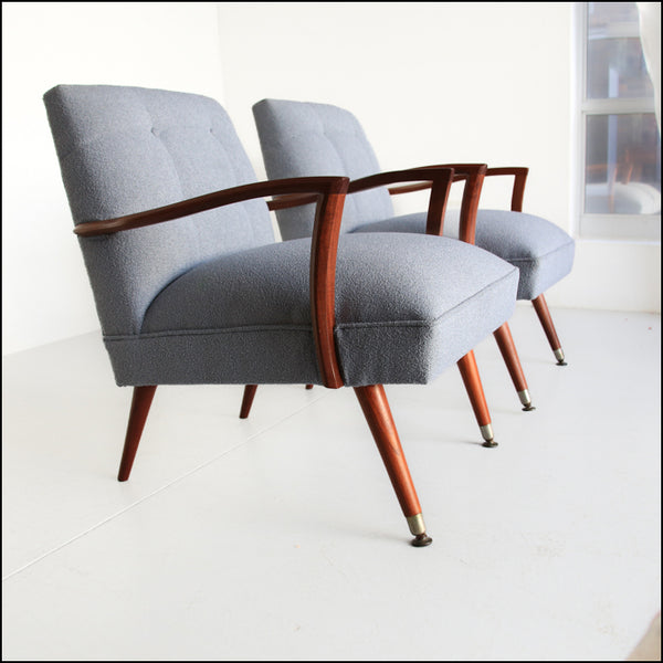 A Pair of Scandinavian Modern Easy Chairs