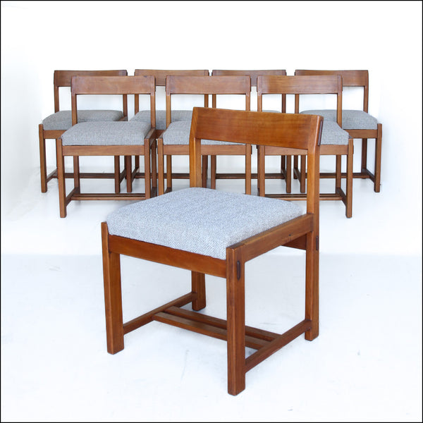 Set of Eight Mid-century Torrente Dining Chairs