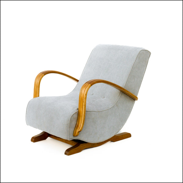 Light Blue-grey Banana Rocking Chair