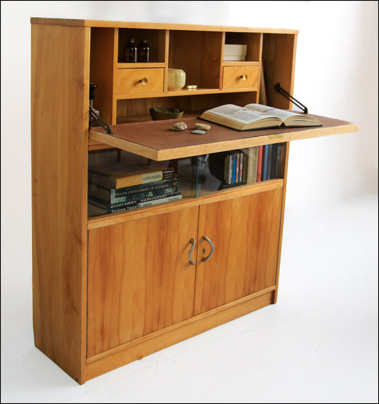 Vintage Modern Solid Wood Secretaire