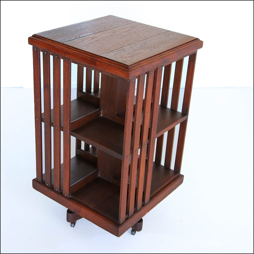 Edwardian Style Revolving Bookcase – Huisraad Modern