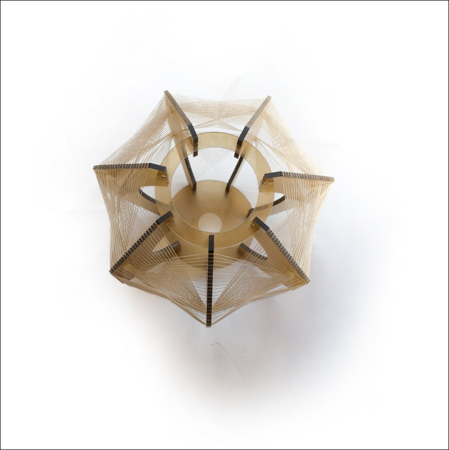 1970s Lucite Pendant Lamp Shade by Paul Secon