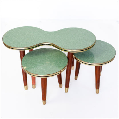 Nest of Three Retro Side Tables