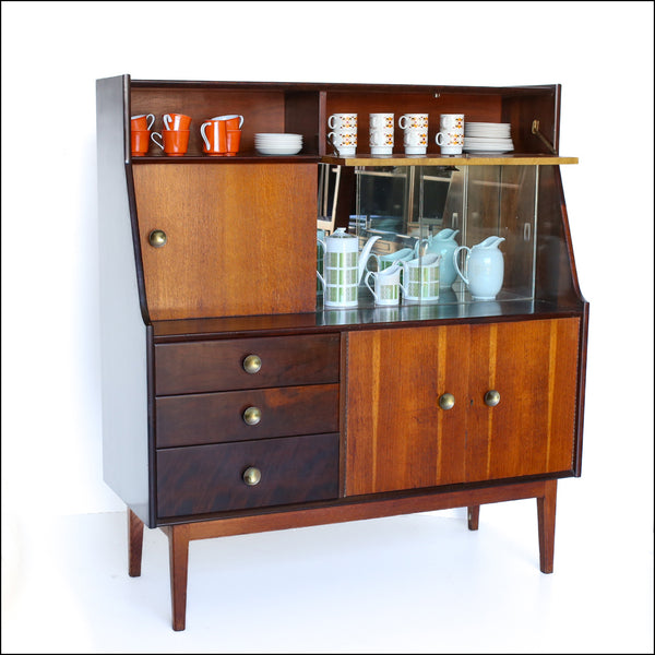 Solid Wood Mid-century Cabinet