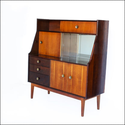 Solid Wood Mid-century Cabinet