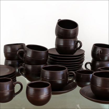 Part Höganäs Keramik Tea Set - Sweden