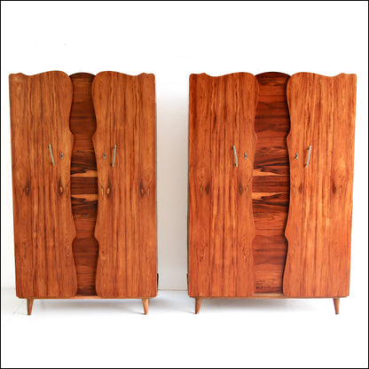 Mid-Century Kiaat Wardrobes - priced per unit