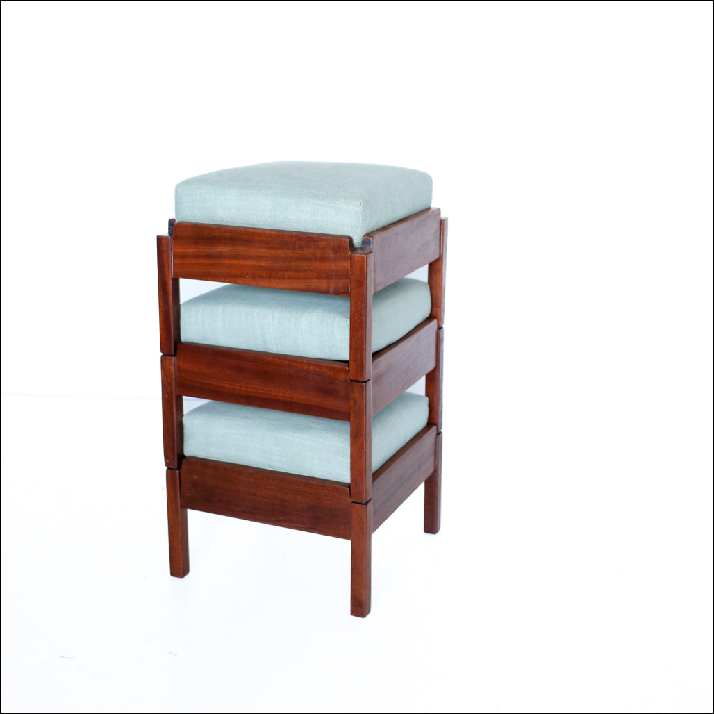 Set of Three Stacking Footstools