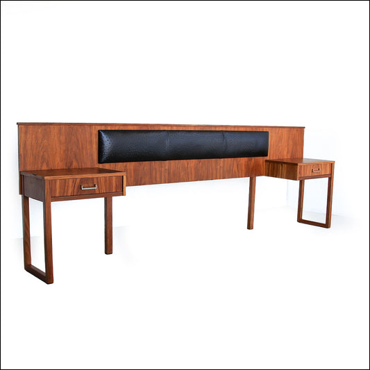 Queen Headboard with Pedestals