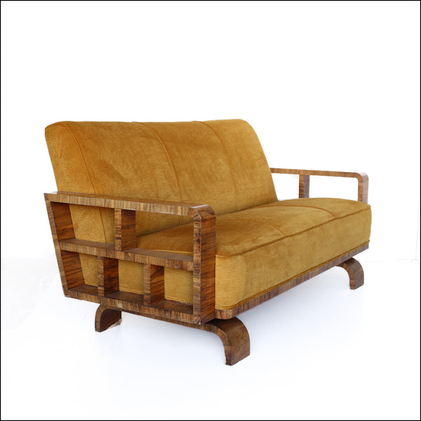 Rare 1930s Art Deco Sofa